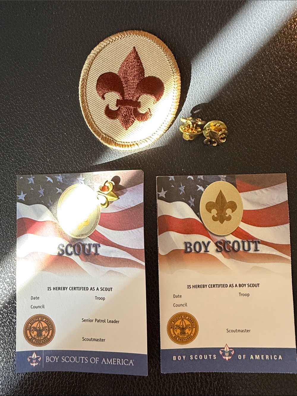 Boy Scouts of America rank lot…see description!!